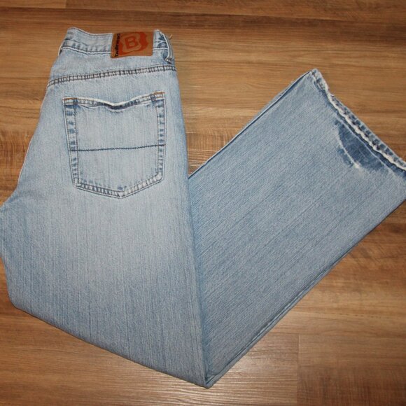 Men's SIZE 32x32 Bullhead VTG Y2K Distressed Bootcut Jeans - Picture 1 of 7